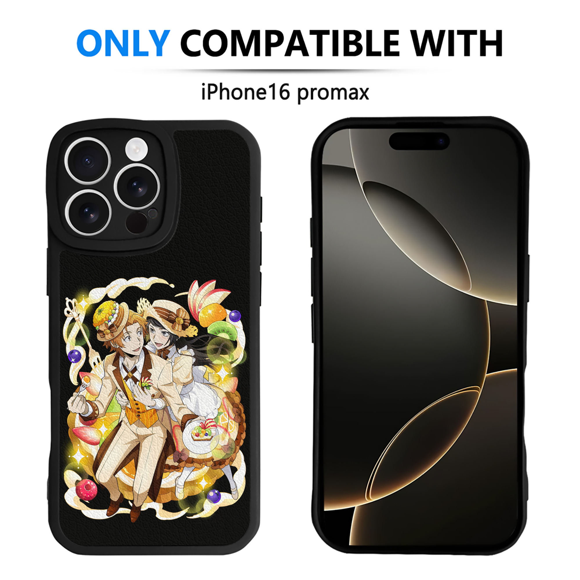 （画像用） 文豪ストレイドッグス Bungo Stray Dogs 【iPhone 16シリーズ対応】シリコンスマホケース（レザー調） 材質：シリコン